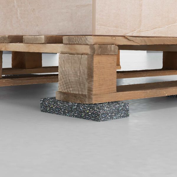 vidaXL Kummikool Must Kumm