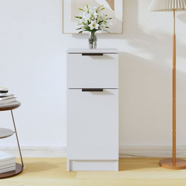 vidaXL puhvetkapp, valge, 30 x 30 x 70 cm, tehispuit