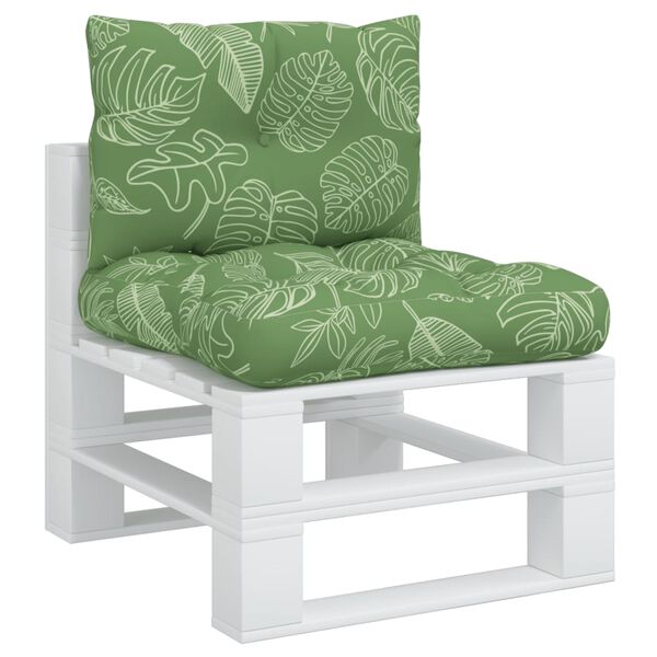 vidaXL euroaluse istmepadjad 2 tk, lehe mustriga, oxford kangas