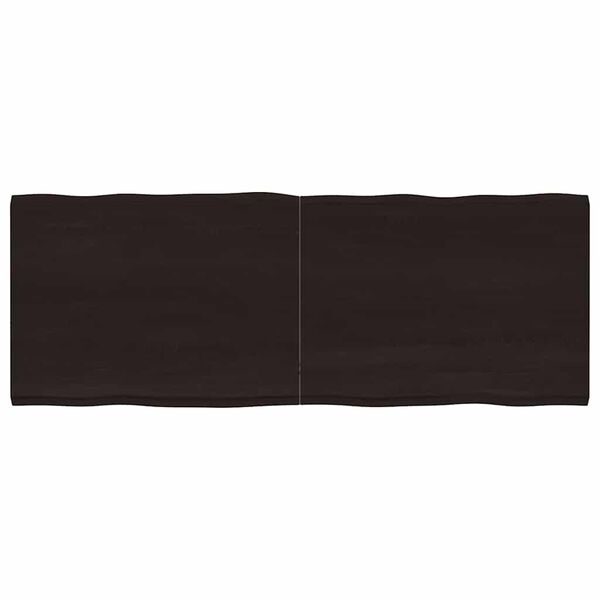 vidaXL lauaplaat, tumepruun, 160 x 60 x (2-4) cm, töödeldud täispuit
