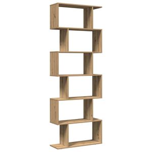 vidaXL ruumijagaja 6 korrust, k&auml;sit&ouml;&ouml;tamm, 70 x 24 x 193 cm, tehispuit