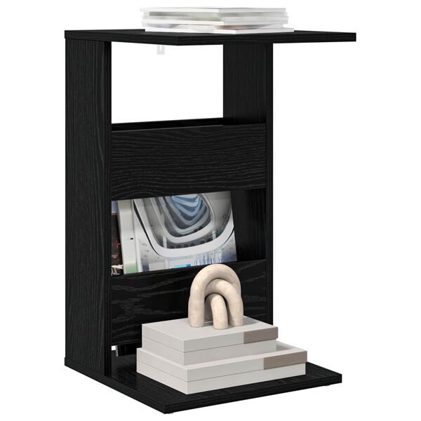 vidaXL K&uuml;lglaud Must tamm 40 x 35 x 60,5 cm Tehispuit