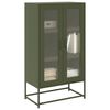 vidaXL Highboard Olive Green 68x39x123 cm Teras