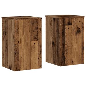 vidaXL taimealused 2 tk, vana puit, 30x30x50 cm, tehispuit