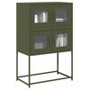 vidaXL Highboard Olive Green 68x39x107 cm Teras