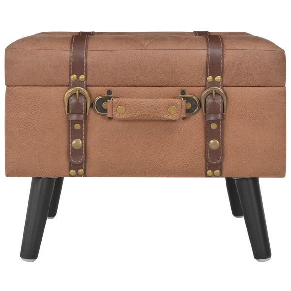 vidaXL panipaigaga pingid 3 tk, pruun, kunstnahk