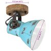 vidaXL seinalamp, 25 W, kulunud sinine, 11,5x11,5x25 cm, E27