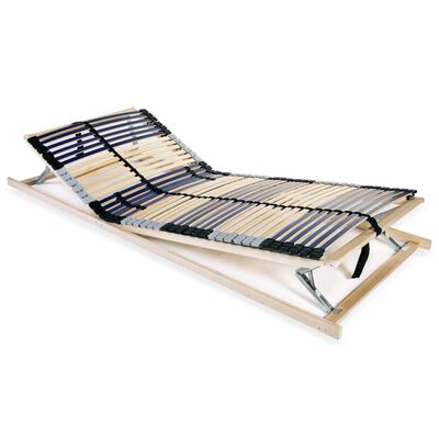 vidaXL voodi aluspõhi, 42 liistu, 7 piirkonda, 90 x 200 cm