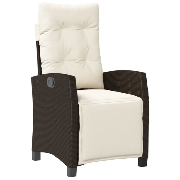 vidaXL allalastava seljatoega aiatoolid koos jalatoega 2 tk, pruun