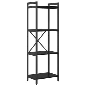 vidaXL Raamatukapp 40 x 30 x 119 cm Tehispuit Must tamm