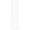 vidaXL r&auml;tikurest, valge, 24 x 12 x 96 cm, teras