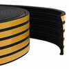vidaXL Iseliimuv aknatihedus Must 9 x 4 mm 12 m EPDM vaht