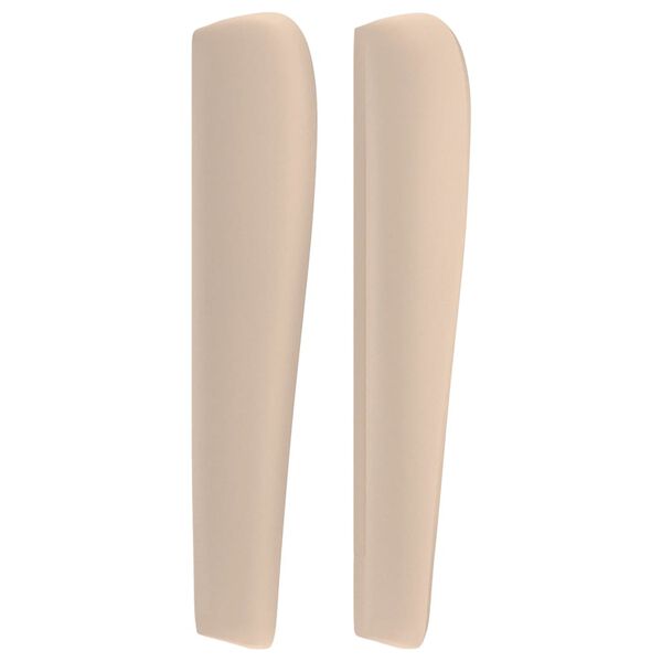 vidaXL voodipeats servadega, Cappuccino, 83x23x118/128 cm, kunstnahk