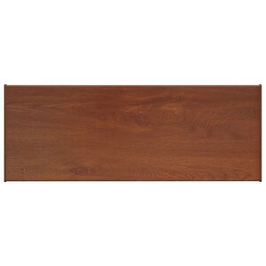 vidaXL Akna aluskate Pruun puit 100 x 30 x 4,5 cm PVC