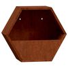 vidaXL seina taimekastid 2 tk, rooste, Corten teras, 46x10x40 cm