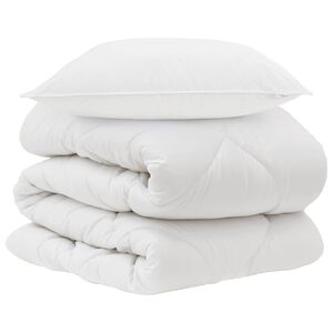vidaXL Suletekk padjaga 2 pcs Valge Mikrofiiber