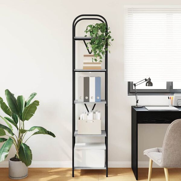 vidaXL Raamatukapp Hall Sonoma 40 x 30 x 183 cm Tehispuit