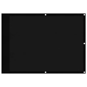 vidaXL r&otilde;dusirm, must, 75x800 cm, 100% pol&uuml;ester oxford