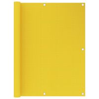 vidaXL rõdusirm, kollane, 120 x 300 cm, HDPE