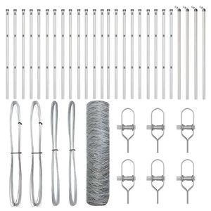 vidaXL Aiapost H&otilde;bedane 50 x 0,6 m (36 mm v&otilde;rgu) Teras