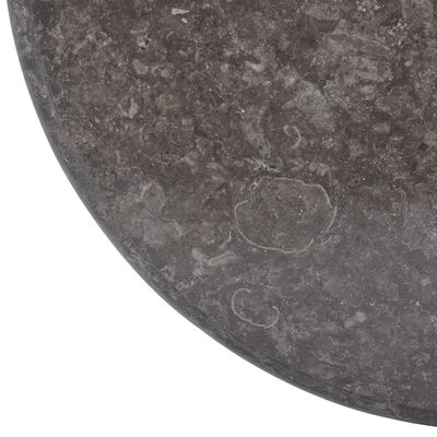 vidaXL lauaplaat, must, Ø 60 x 2,5 cm, marmor