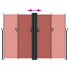 vidaXL lahtitõmmatav külgsein, terrakota, 180 x 1200 cm