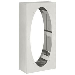 vidaXL küttepuude rest, 50x23x100 cm, roostevaba teras