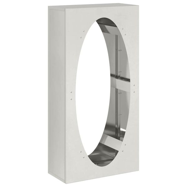 vidaXL k&uuml;ttepuude rest, 50x23x100 cm, roostevaba teras