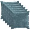 vidaXL Diivanipadi 6 pcs HOUTEN Sinine 80 x 80 cm &Scaron;en&uuml;&uuml;lfabric
