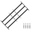 vidaXL Turva grill akendele 3 risttalaga 3 pcs 63-114 cm