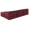 vidaXL Modulaarne diivan 4 pcs Bordeaux kangas