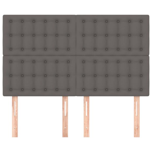 vidaXL peatsiplaat, hall, 144 x 5 x 118/128 cm, kunstnahk