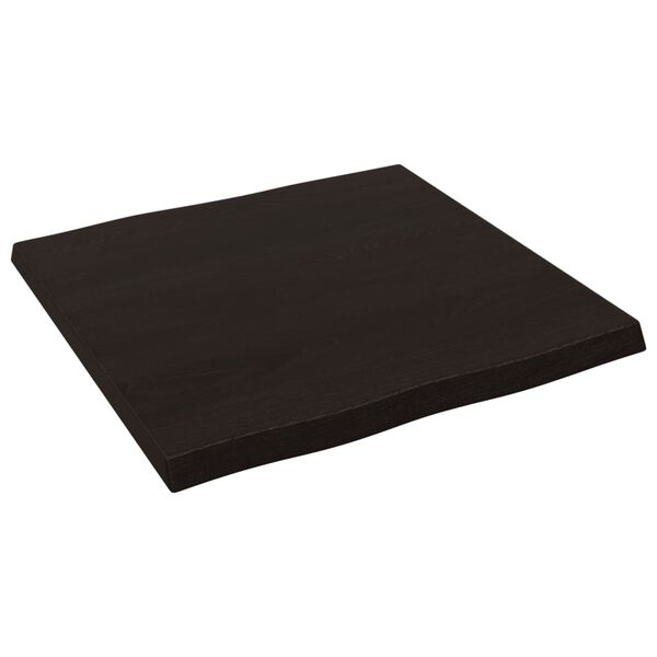 vidaXL lauaplaat, tumepruun, 60 x 60 x (2-4) cm, t&ouml;&ouml;deldud t&auml;ispuit