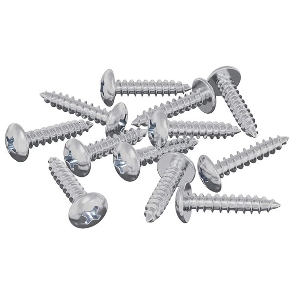 vidaXL Puidust Kruvid 12 pcs H&otilde;bedane M3,5 x 20 mm Teras