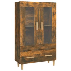 vidaXL k&otilde;rge kapp, suitsutatud tamm, 70 x 31 x 115 cm, tehispuit