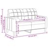 vidaXL 2-kohaline diivan patjadega, pruun, 120 cm, samet