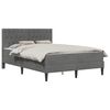 vidaXL Voodiraam madratsiga peaga Tumehall 140 x 190 cm Samet