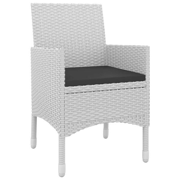 vidaXL 9-osaline aiam&ouml;&ouml;blikomplekt patjadega, pol&uuml;rotang ja klaas