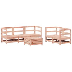 vidaXL 6-osaline aiadiivani komplekt, ebatsuuga puit