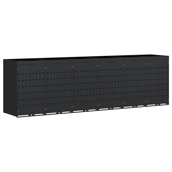 vidaXL Ratta pr&uuml;gikasti hoidmine 6 pr&uuml;gikasti jaoks Must