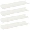 vidaXL Ujuv riiul Seinale kinnitatav 4 pcs Valge 40 x 9 x 2,5 cm Teras