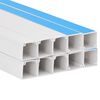 vidaXL kaablikanal iseliimuv 10x10 mm 10 m PVC
