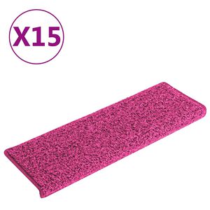 vidaXL trepimatid 15 tk 65 x 21 x 4 cm roosad ristk&uuml;likukujulised servad