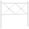 vidaXL metallist vahetatav voodipeats, valge, 100 cm