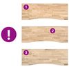 vidaXL Laud Valge ja Looduslik 140 x 60 cm Tugev Tamme Puit