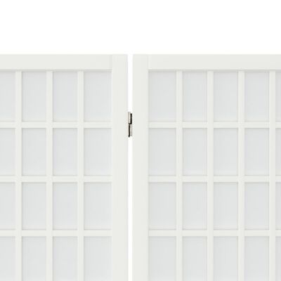 vidaXL kokkupandav 6 paneeliga sirm, Jaapani stiil, 240x170 cm, valge