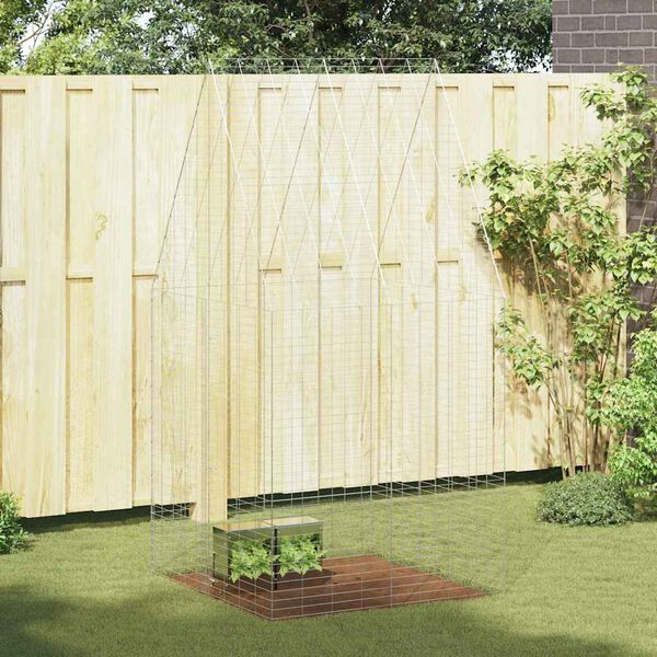 vidaXL K&uuml;&uuml;liku Aedik H&otilde;bedane 400 x 100 x 210 cm Tsinkteras