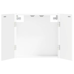 vidaXL Dartboardi kapp ALKMAAR K&otilde;rgl&auml;ikega valge 52,5 x 10,5 x 53,5 cm