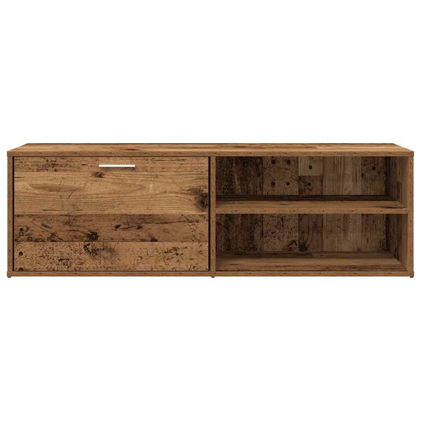 vidaXL telerikapp Old Wood 120x34x37 cm Engineered Wood