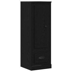 vidaXL K&otilde;rgushein sahtliga Must tamm 36 x 35.5 x 103.5 cm Tehispuit
